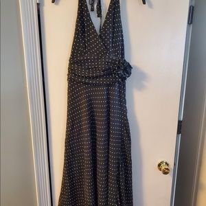 Polka-Dot Halter Top Dress